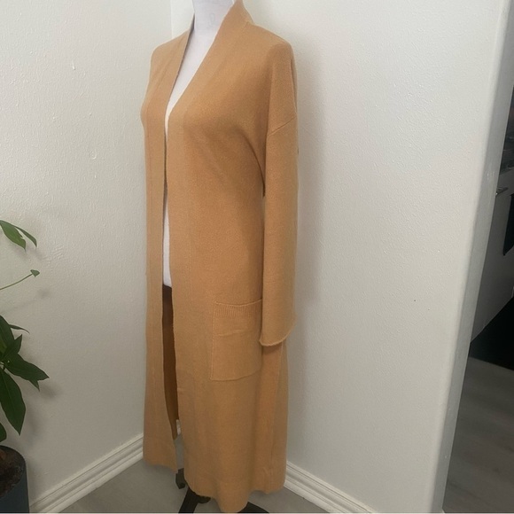 ASOS • Threadbare Longline Soft Camel Cardigan with Tie-belt and Pockets Sz 6NWT - Picture 3 of 10